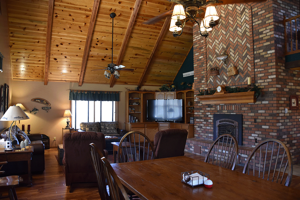 Living room to dining room